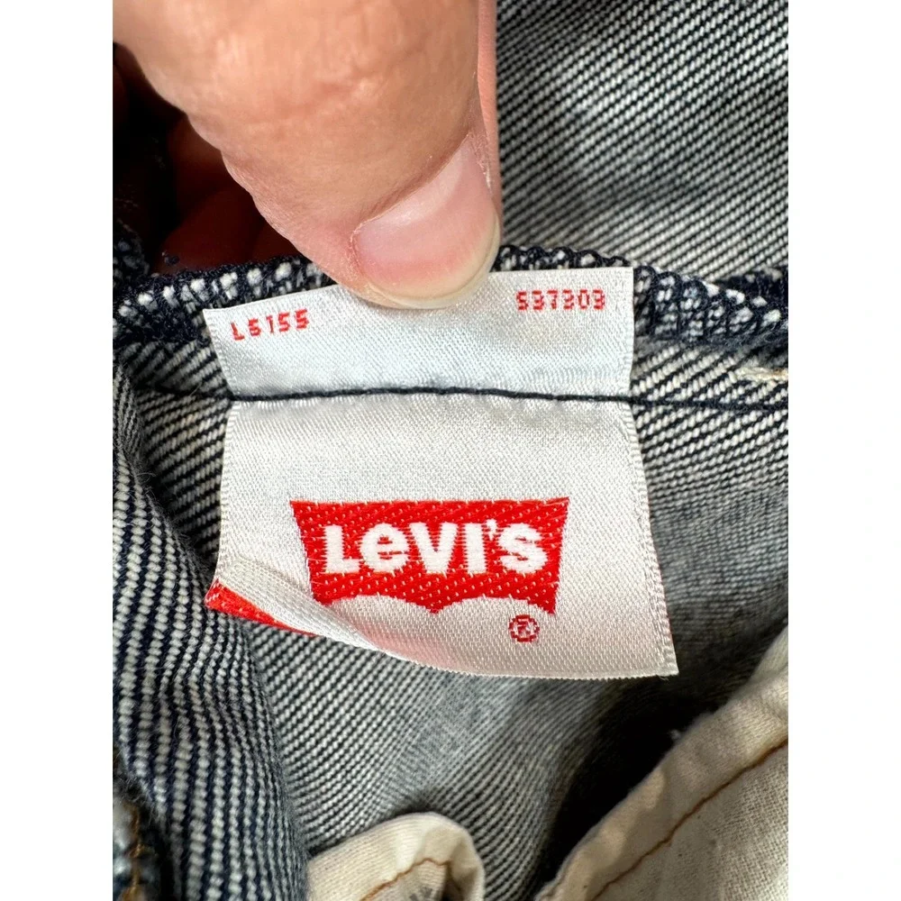 Levi's 501 Jeans Mens 36x30 Blue Denim Red Tab High Rise Button Fly Straight Leg